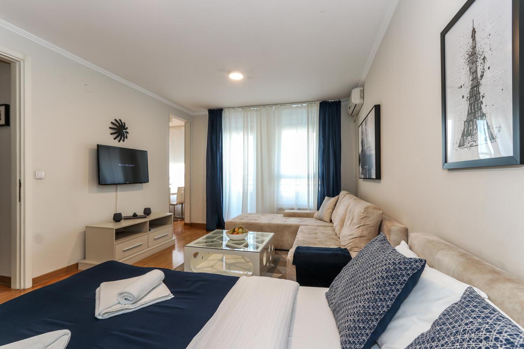 New Belgrade Apartments, Parking 5 Eur Per Day Zewnętrze zdjęcie